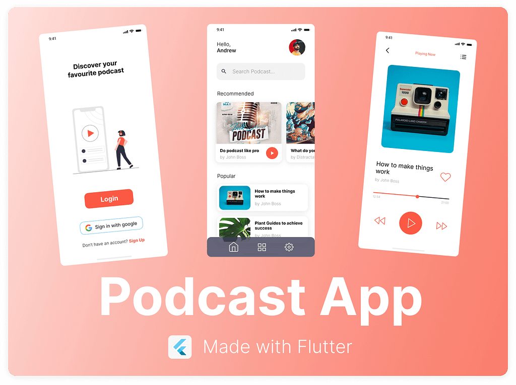 flutter podcast app